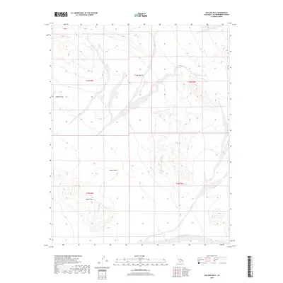 2018 Map of Valjean Hills, 2018 Print