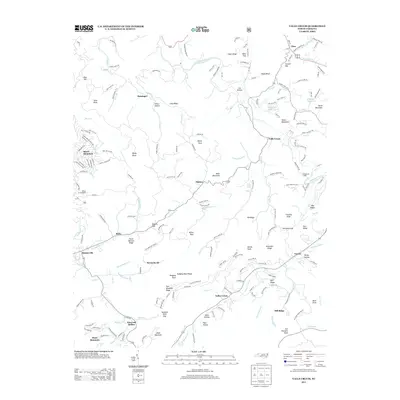 2013 Map of Valle Crucis, 2013 Print