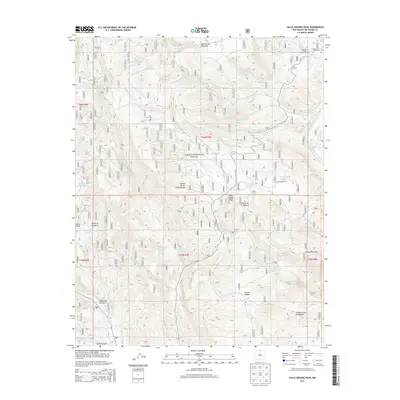 2013 Map of Valle Grande Peak, 2013 Print