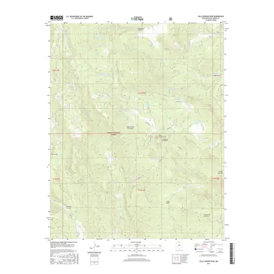 2017 Map of Valle Grande Peak, 2017 Print
