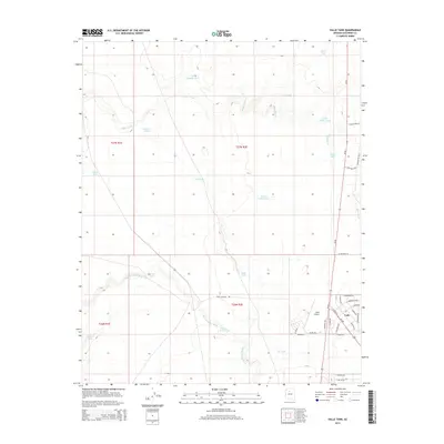 2014 Map of Valle Tank, 2014 Print