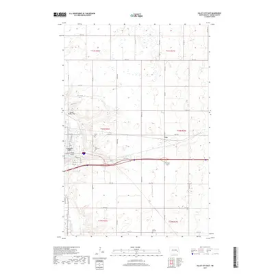 2017 Map of Valley City East, 2017 Print