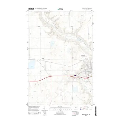 2014 Map of Valley City West, 2014 Print