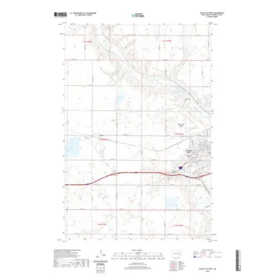 2020 Map of Valley City West, 2020 Print