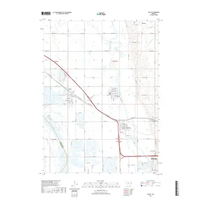 2017 Map of Valley, 2017 Print