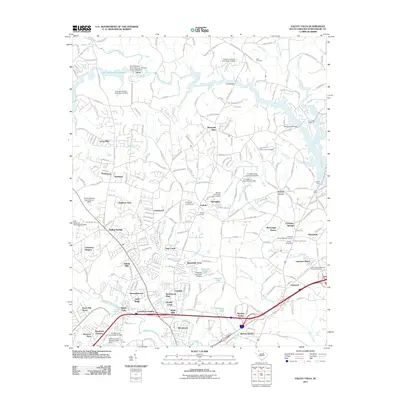 2011 Map of Valley Falls, 2011 Print
