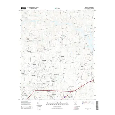 2014 Map of Valley Falls, 2014 Print