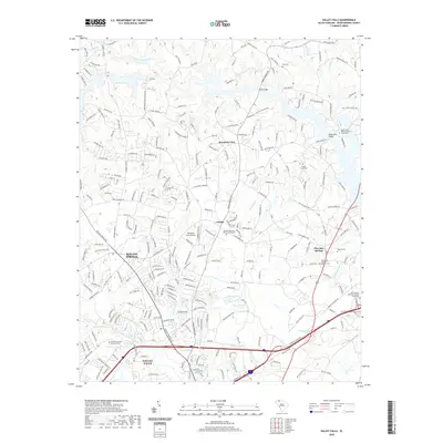 2020 Map of Valley Falls, 2020 Print