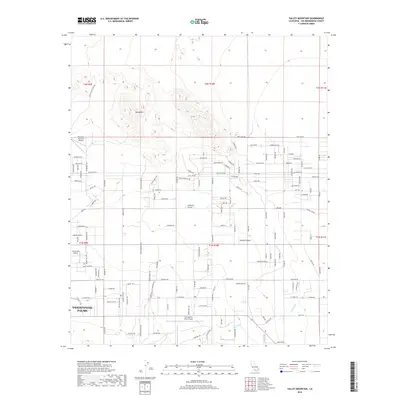 2018 Map of Valley Mountain, 2018 Print