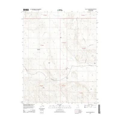2014 Map of Valley of Fire West, 2014 Print