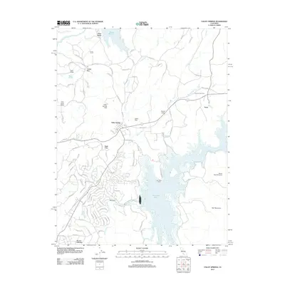 2012 Map of Valley Springs, 2012 Print