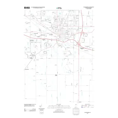 2013 Map of Valparaiso, 2013 Print
