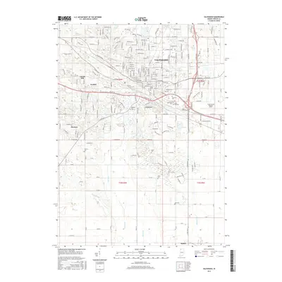 2016 Map of Valparaiso, 2016 Print