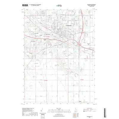 2019 Map of Valparaiso, 2019 Print