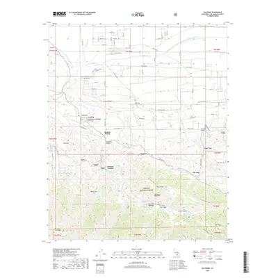 2018 Map of Valyermo, 2018 Print