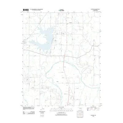 2012 Map of Vamoosa, 2012 Print