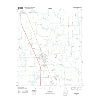 2013 Map of Van Alstyne, 2013 Print