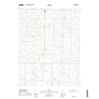 2017 Map of Van Cleve, 2017 Print