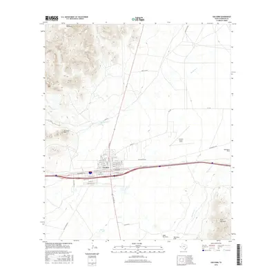 2016 Map of Van Horn, 2016 Print