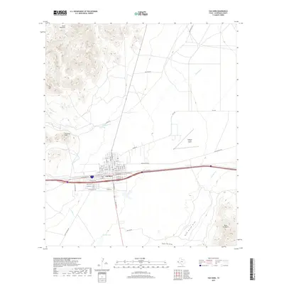 2019 Map of Van Horn, 2019 Print