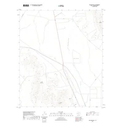 2019 Map of Van Horn Wells, 2019 Print