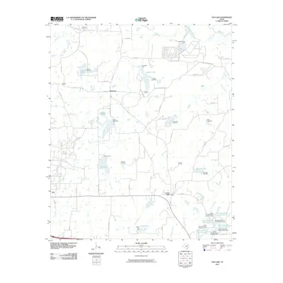 2010 Map of Van Lake, 2010 Print