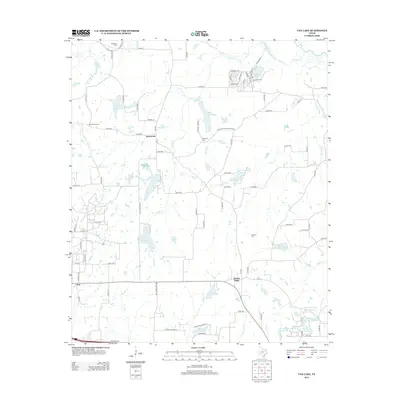 2012 Map of Van Lake, 2012 Print