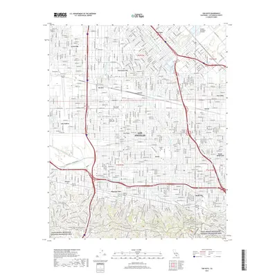 2018 Map of Van Nuys, 2018 Print