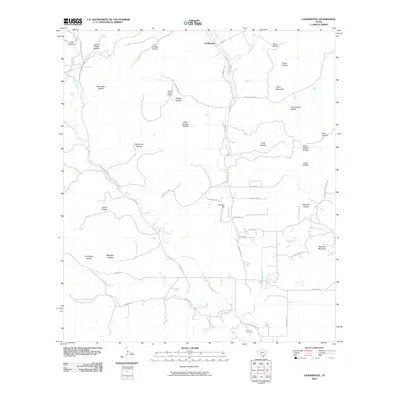 2010 Map of Vanderpool, 2010 Print