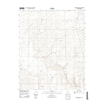 2013 Map of Vanderwagen Draw, 2013 Print