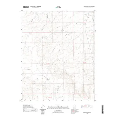 2020 Map of Vanderwagen Draw, 2020 Print