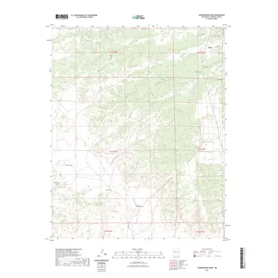2023 Map of Vanderwagen Draw, 2023 Print