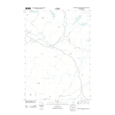 2013 Map of Vanderwhacker Mountain, 2013 Print