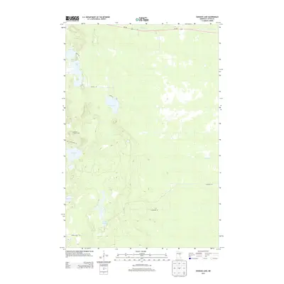 2013 Map of Vanduse Lake, 2013 Print