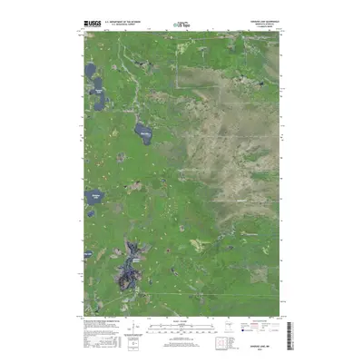 2016 Map of Vanduse Lake, 2016 Print