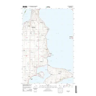 2014 Map of Vashon, 2014 Print