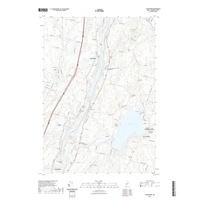 2021 Map of Vassalboro, 2021 Print