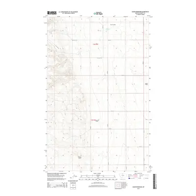 2014 Map of Vaver Reservoir, 2014 Print