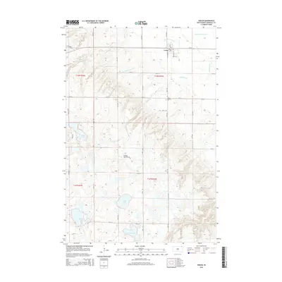2015 Map of Veblen, 2015 Print