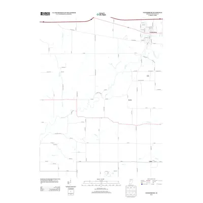 2013 Map of Veedersburg, 2013 Print