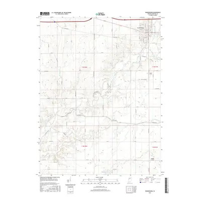 2016 Map of Veedersburg, 2016 Print
