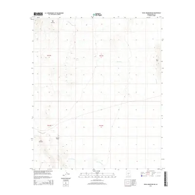 2014 Map of Vekol Mountains NE, 2014 Print