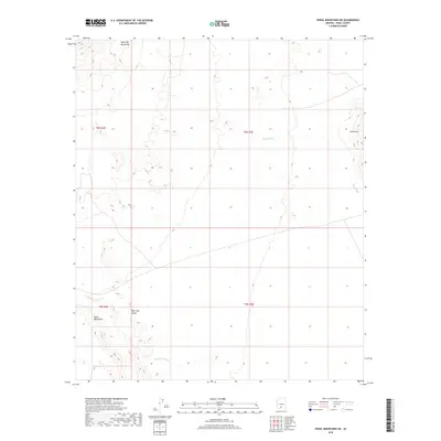 2018 Map of Vekol Mountains NE, 2018 Print