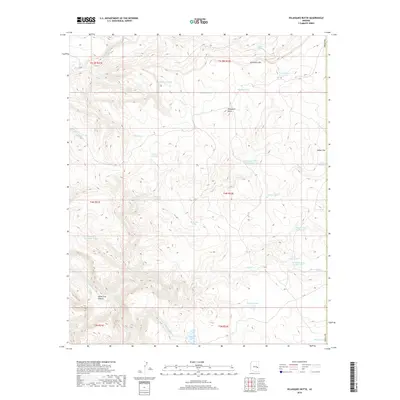 2018 Map of Velasquez Butte, 2018 Print