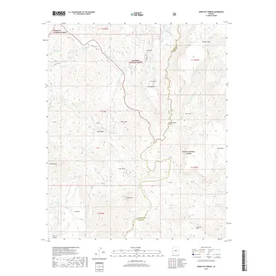 2018 Map of Verde Hot Springs, 2018 Print