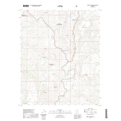 2021 Map of Verde Hot Springs, 2021 Print