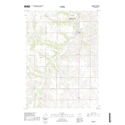 2017 Map of Verdigre, 2017 Print