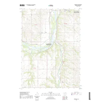 2017 Map of Verdigre NE, 2017 Print