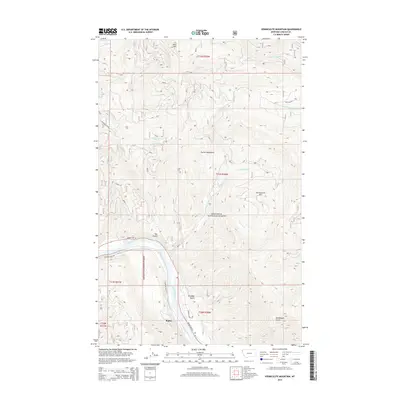 2014 Map of Vermiculite Mountain, 2014 Print