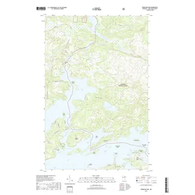 2019 Map of Vermilion Dam, 2019 Print